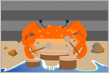 Load image into Gallery viewer, DRUMMER CRAB OCEAN (SEA COLLECTION) 48x32