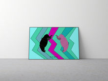 Load image into Gallery viewer, DISCO BEARS 36x24