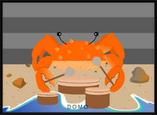 Load image into Gallery viewer, DRUMMER CRAB OCEAN (SEA COLLECTION) 22x16