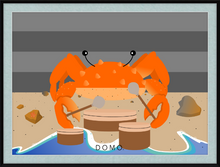 Load image into Gallery viewer, DRUMMER CRAB OCEAN (SEA COLLECTION) 22x16