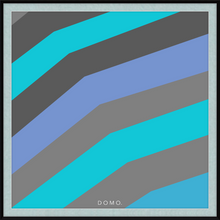Load image into Gallery viewer, TEAL STRIPE (SEA COLLECTION) 24x24