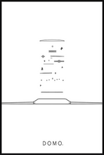 Load image into Gallery viewer, EXPLODED WATCH B&W 24X36