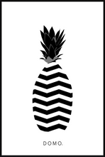 Load image into Gallery viewer, ABSTRACT PINEAPPLE B&W 24x36
