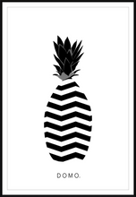 Load image into Gallery viewer, ABSTRACT PINEAPPLE B&W 24x36