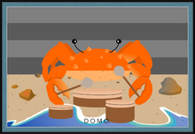 Load image into Gallery viewer, DRUMMER CRAB OCEAN (SEA COLLECTION) 36x24