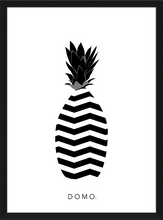 Load image into Gallery viewer, ABSTRACT PINEAPPLE B&W 8x11