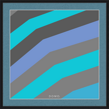 Load image into Gallery viewer, TEAL STRIPE (SEA COLLECTION) 12x12