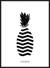 Load image into Gallery viewer, ABSTRACT PINEAPPLB&W 16x22