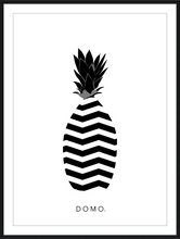 Load image into Gallery viewer, ABSTRACT PINEAPPLB&W 16x22