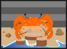 Load image into Gallery viewer, DRUMMER CRAB OCEAN (SEA COLLECTION) 22x16