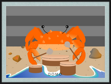 Load image into Gallery viewer, DRUMMER CRAB OCEAN (SEA COLLECTION) 22x16