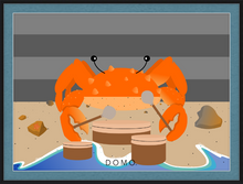 Load image into Gallery viewer, DRUMMER CRAB OCEAN (SEA COLLECTION) 22x16