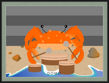 Load image into Gallery viewer, DRUMMER CRAB OCEAN (SEA COLLECTION) 22x16