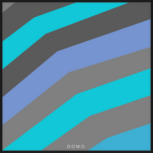 Load image into Gallery viewer, TEAL STRIPE (SEA COLLECTION) 24x24