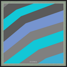 Load image into Gallery viewer, TEAL STRIPE (SEA COLLECTION) 24x24