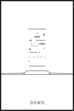 Load image into Gallery viewer, EXPLODED WATCH B&W 24X36