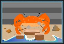 Load image into Gallery viewer, DRUMMER CRAB OCEAN (SEA COLLECTION) 36x24
