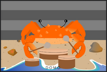Load image into Gallery viewer, DRUMMER CRAB OCEAN (SEA COLLECTION) 60x40
