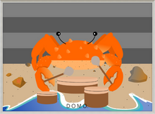 Load image into Gallery viewer, DRUMMER CRAB OCEAN (SEA COLLECTION) 22x16
