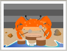 Load image into Gallery viewer, DRUMMER CRAB OCEAN (SEA COLLECTION) 22x16