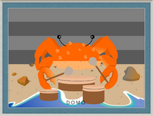 Load image into Gallery viewer, DRUMMER CRAB OCEAN (SEA COLLECTION) 22x16