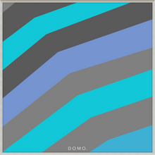Load image into Gallery viewer, TEAL STRIPE (SEA COLLECTION) 24x24