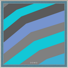 Load image into Gallery viewer, TEAL STRIPE (SEA COLLECTION) 24x24