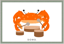 Load image into Gallery viewer, DRUMMER CRAB (SEA COLLECTION) 36x24