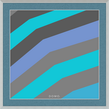 Load image into Gallery viewer, TEAL STRIPE (SEA COLLECTION) 12x12