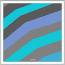 Load image into Gallery viewer, TEAL STRIPE (SEA COLLECTION) 24x24