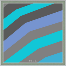 Load image into Gallery viewer, TEAL STRIPE (SEA COLLECTION) 24x24