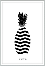 Load image into Gallery viewer, ABSTRACT PINEAPPLE B&W 24x36