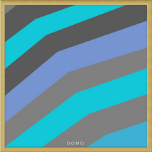 Load image into Gallery viewer, TEAL STRIPE (SEA COLLECTION) 12x12