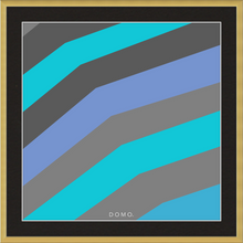 Load image into Gallery viewer, TEAL STRIPE (SEA COLLECTION) 12x12