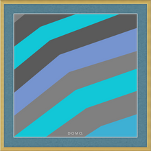 Load image into Gallery viewer, TEAL STRIPE (SEA COLLECTION) 12x12