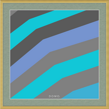 Load image into Gallery viewer, TEAL STRIPE (SEA COLLECTION) 12x12