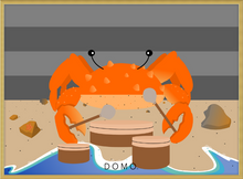 Load image into Gallery viewer, DRUMMER CRAB OCEAN (SEA COLLECTION) 22x16