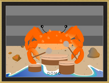 Load image into Gallery viewer, DRUMMER CRAB OCEAN (SEA COLLECTION) 22x16