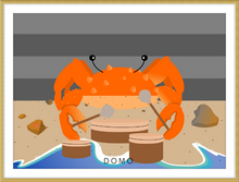 Load image into Gallery viewer, DRUMMER CRAB OCEAN (SEA COLLECTION) 22x16