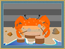 Load image into Gallery viewer, DRUMMER CRAB OCEAN (SEA COLLECTION) 22x16
