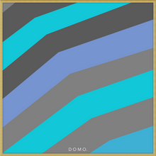 Load image into Gallery viewer, TEAL STRIPE (SEA COLLECTION) 24x24