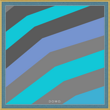 Load image into Gallery viewer, TEAL STRIPE (SEA COLLECTION) 24x24