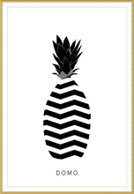 Load image into Gallery viewer, ABSTRACT PINEAPPLE B&W 24x36