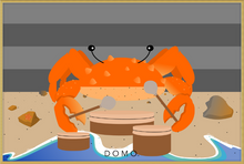 Load image into Gallery viewer, DRUMMER CRAB OCEAN (SEA COLLECTION) 36x24