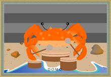 Load image into Gallery viewer, DRUMMER CRAB OCEAN (SEA COLLECTION) 36x24