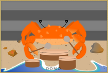 Load image into Gallery viewer, DRUMMER CRAB OCEAN (SEA COLLECTION) 60x40