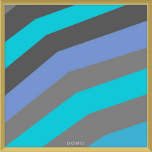 Load image into Gallery viewer, TEAL STRIPE (SEA COLLECTION) 12x12