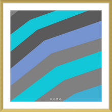 Load image into Gallery viewer, TEAL STRIPE (SEA COLLECTION) 12x12