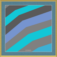 Load image into Gallery viewer, TEAL STRIPE (SEA COLLECTION) 12x12