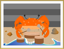 Load image into Gallery viewer, DRUMMER CRAB OCEAN (SEA COLLECTION) 22x16
